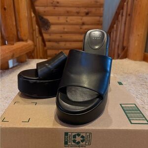 A New Day Black Platform Sandals